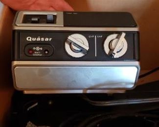 Quasar Model #VA610RQ Video Cassette Recorder in Case with Power Supply Model# KT531RF Owners Manual & More Call