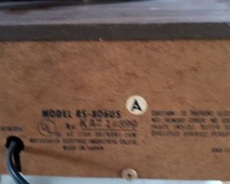 Panasonic # RS-806US 8 Track Recorder $95