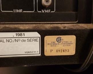 RCA SelectaVision Video Cassette Recorder VFT650 $125