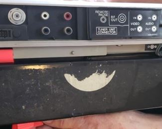 Quasar Model #VA610RQ Video Cassette Recorder in Case with Power Supply Model# KT531RF Owners Manual & More Call