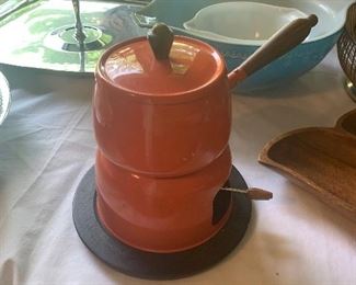 Vintage fondue set