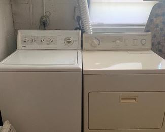 Washer and electric dryer 