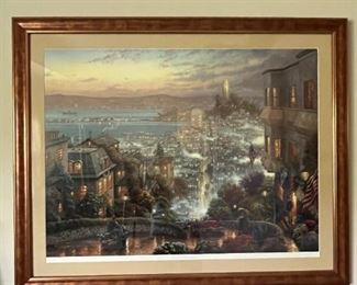 Thomas Kinkade, "Lombard Street," signed and numbered 202/310