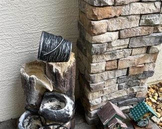 All water features have been tested, work properly, and will be running during sale hours.