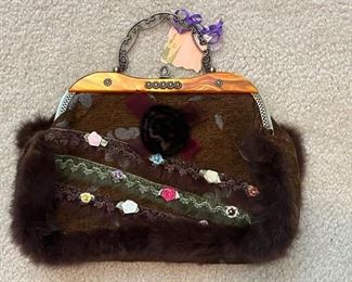 Vintage shabby chic boho handbag