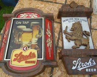 STROHS BEER SIGNS