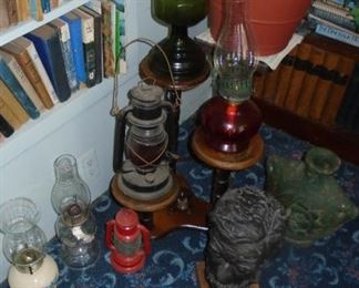 OIL LAMPS LINCOLN BUST