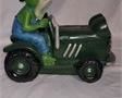 Frog on tractor