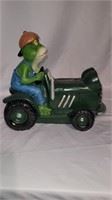 Frog on tractor
