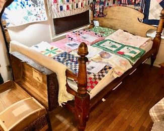 Antique full size Rope Bed