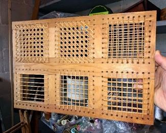 Chair caning step-by-step sampler