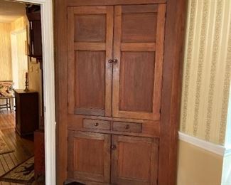  pine corner cupboard