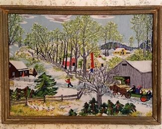 Grandma Moses fabric