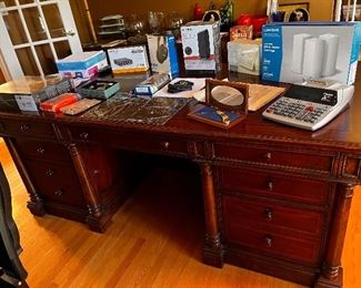 Thomaville desk and office supplies, new bose head phones, collectors pocket knives, printer paper