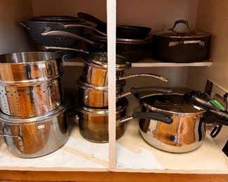 Calphalon pots and pans, Fago pressure cooker