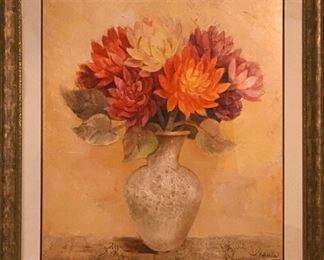 Impressionist style floral still life print (Extra large)