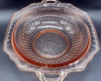 Pink Princess Anchor Hocking Handled Tray