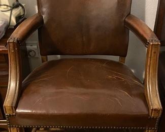 Leather Arm Office Desk Chair