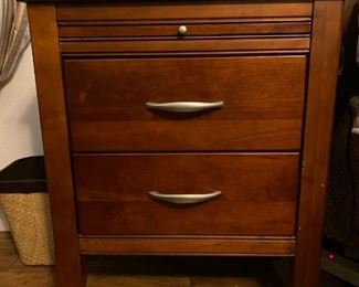 Contemporary Style Nightstand with Drawers