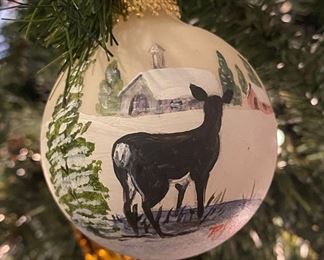 Hand painted Christmas Ornament