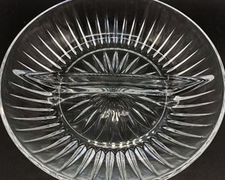 Princess House Glass Divided Appetizer Bowl