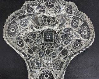 Scallop Shaped Crystal Serving Plate