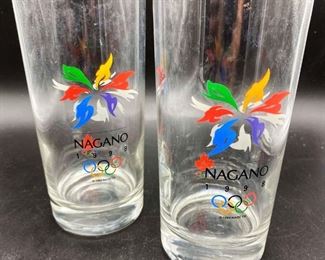 Nagano Olympics Drinking Glasses