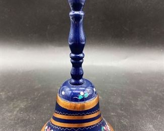 Navy hand painted bell