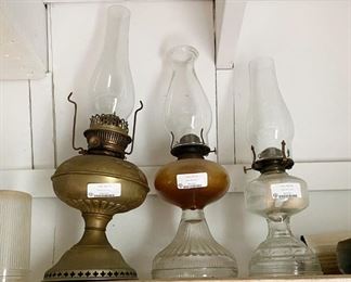 Antique Hurricane Lamps