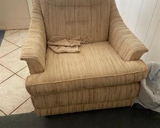Tweed vintage arm chair