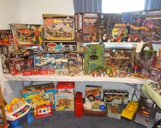 He-man toys and Transformers