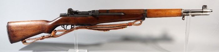 Winchester US Rifle .30 M1 Rifle SN# 1334168, Leather Sling, Cartouches
