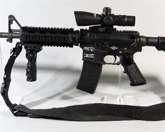 DPMS Panther Arms A-15 5.56 Cal Rifle SN# DNWC024576, Adjustable Stock, Armed Forces Laser Module NcStar 3-9x42 Mil Dot Scope Nylon Sling,
