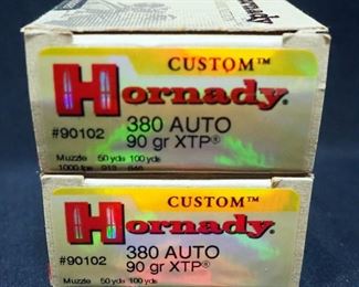 Hornady Custom .380 Auto Ammo, Approx 38 Rds, Local Pickup Only

