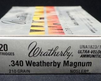 .340 Weatherby Magnum Ammo, Approx 20 Rds, Local Pickup Only
