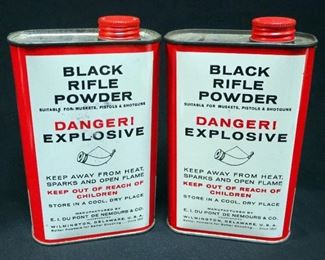 Du Pont Fg Superfine Black Rifle Powder, 1 lb Cans, Qty 2
