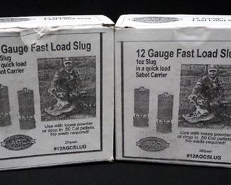 AGC 12 ga Fast Load Slug (1 oz Slug In A Quick Load Sabot Carrier), Approx Qty 49
