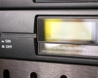 A/V system with microphone. Audio-Technica, Peavey and Samsun components. Viewing during sale hours is available upon request.