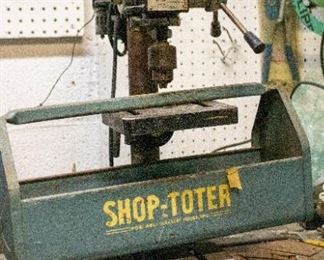 Used drill press and tool "shop-toter". Viewing during sale hours is available upon request.