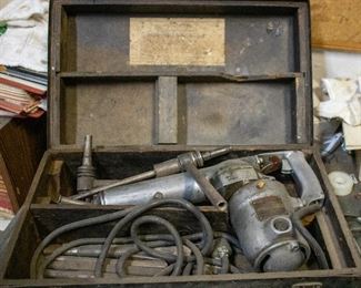 Vintage Black & Decker electric hammer. Viewing during sale hours is available upon request.