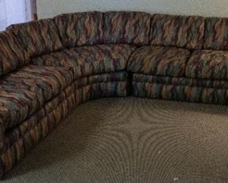 Sectional sofa. Viewing during sale hours is available upon request.