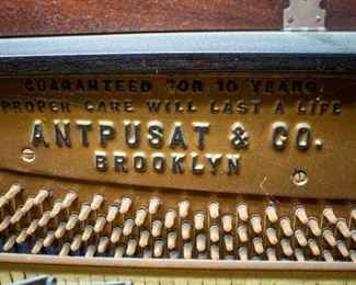 Antpusat & Co. Player Piano. Viewing during sale hours is available upon request.