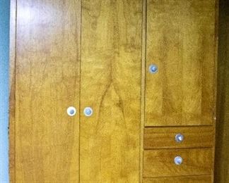 Large wardrobe. If you are interested in this item, please be prepared to disassemble and remove during our sale hours. Viewing during sale hours is available upon request.