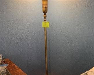vintage brass floor lamp