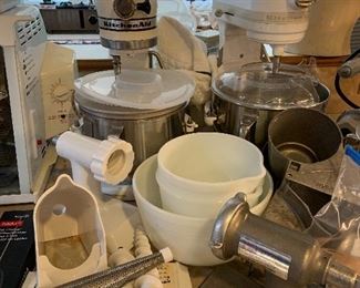 Kitchen Aid vintage stand mixers and parts