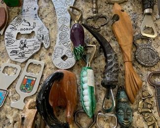 huge collection of bottle openers from around the world