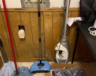 Shark and cleaning supplies