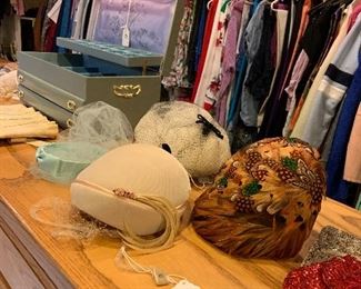 vintage hats and gloves