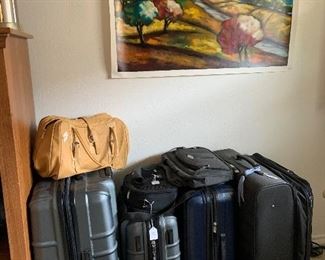 luggage- signed, numbered, serigraph by Slava Brodinsky !!!!!