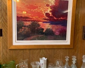 framed art, glass ware